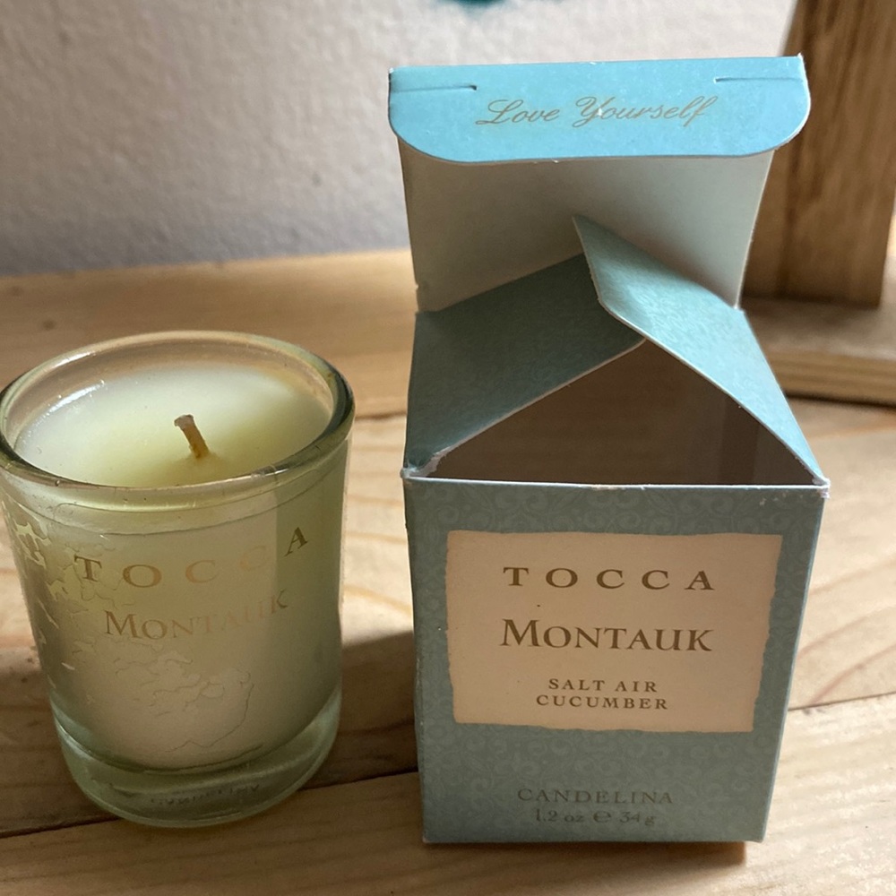 TOCCA Montauk Mni Candle (1.2 oz. 34 g) Salt Air & Cucumber new